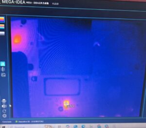 Curto em placa mãe de notebook