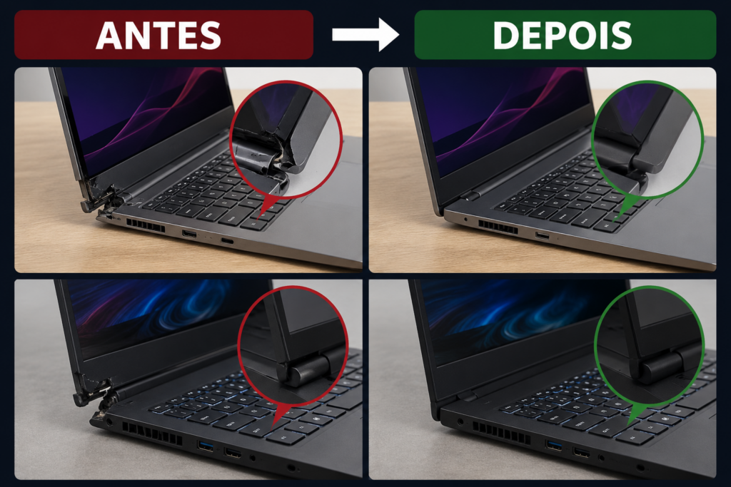 Reparo de carcaça de notebook no Rio de Janeiro